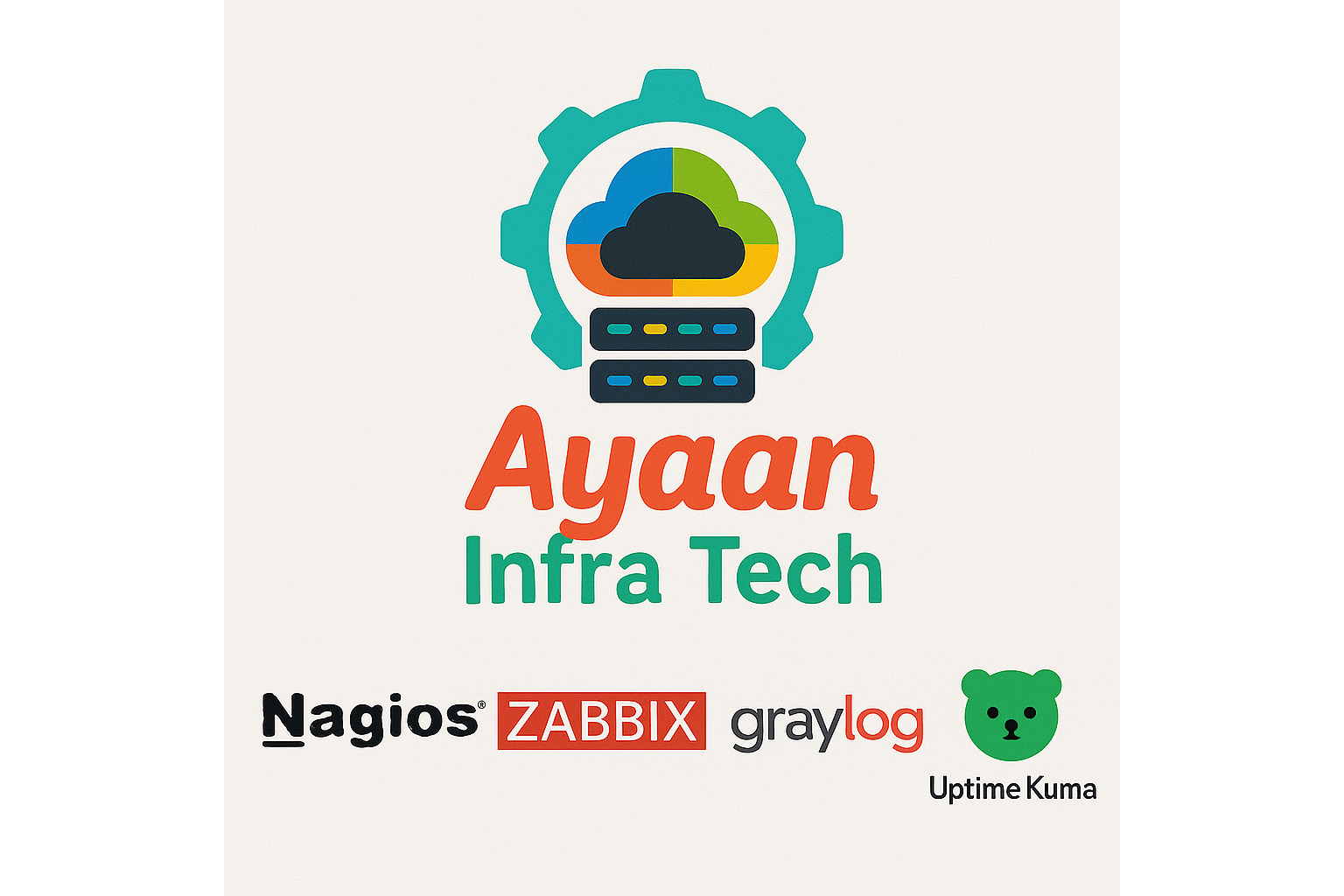 Ayaan Infra Tech - Infrastructure monitoring services featuring Nagios, Zabbix, Graylog and Uptime Kuma tools