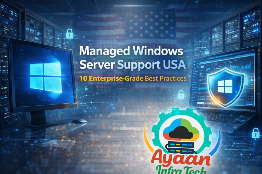 Managed Windows Server support USA for secure and reliable enterprise IT infrastructure